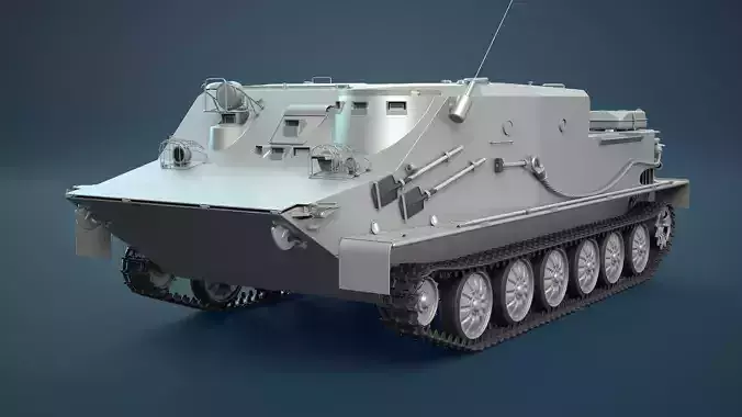 BTR-50PK Tracked APC High-Poly