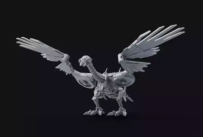 Laserbeak Transformers DoTM Action Figure Fan Art 3D print model