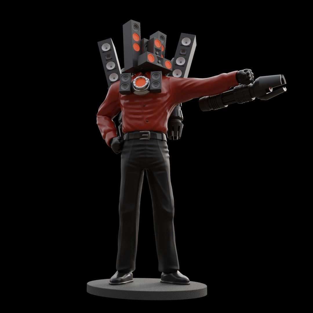 Titan Speaker Man Skibidi Toilet Fan Art 3D print model_5