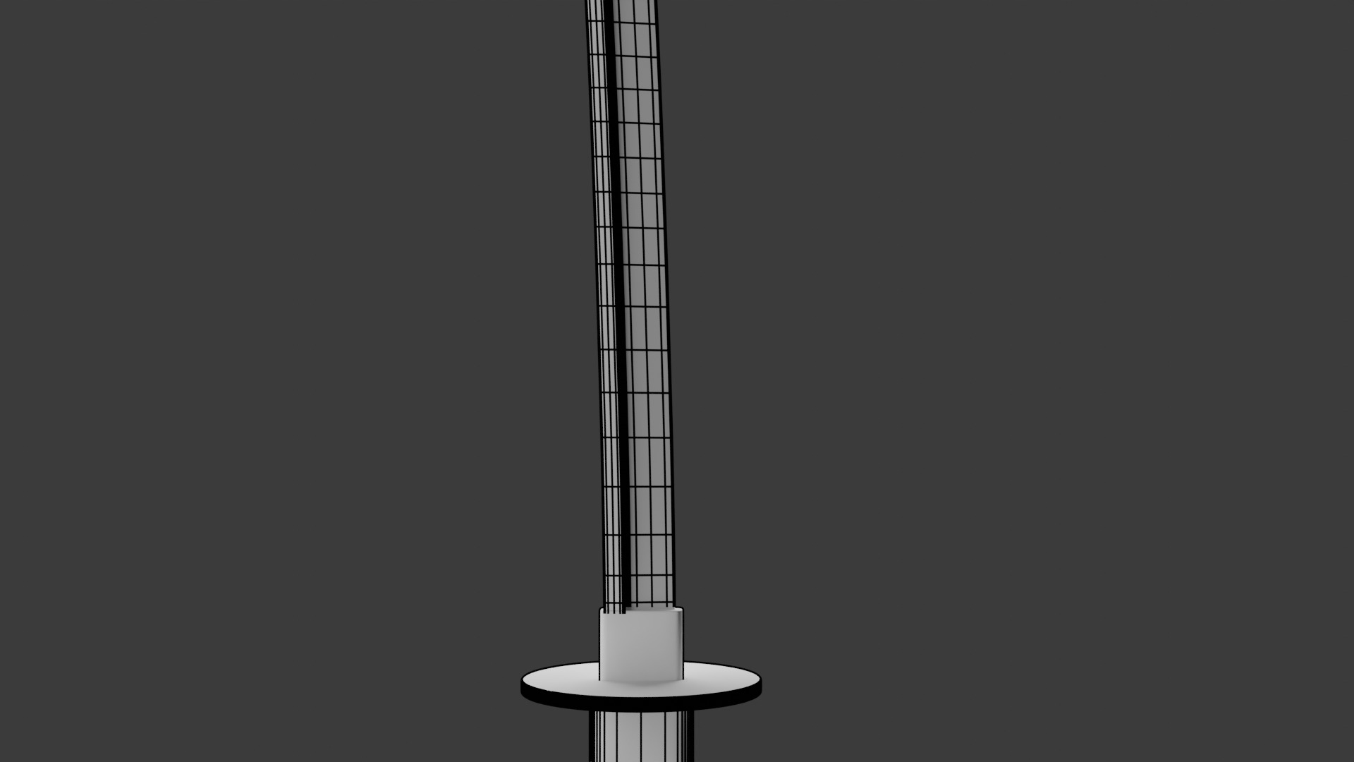 Katana Low-poly 3D model_9