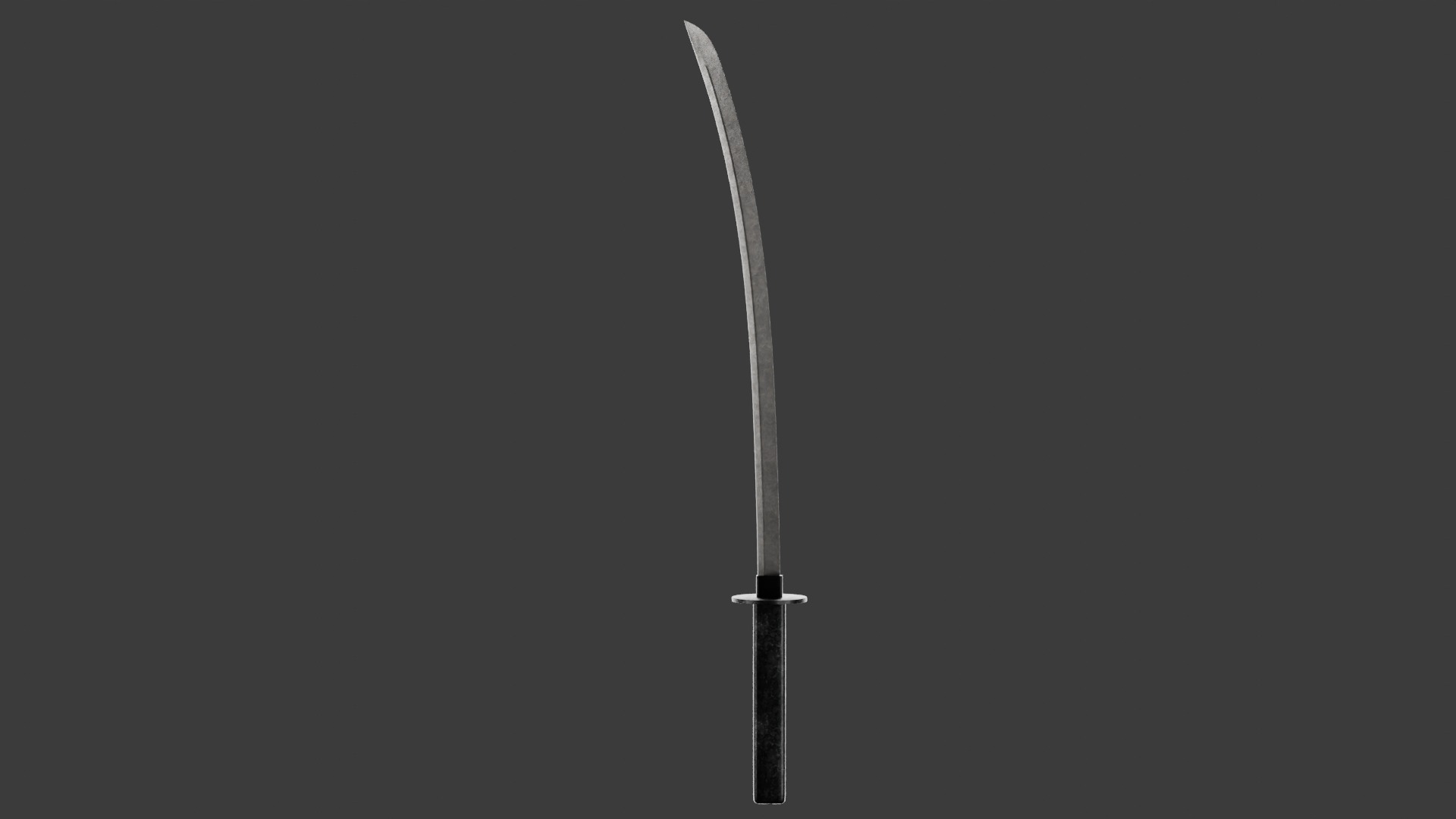 Katana Low-poly 3D model_4