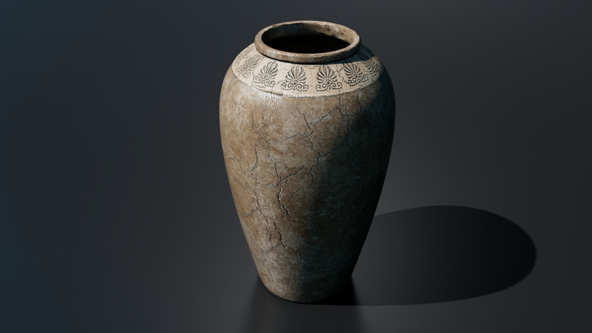 Medieval Vases Low-poly 3D model_3