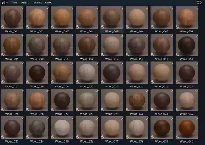 Wood PBR Material Asset Pack 40 4K