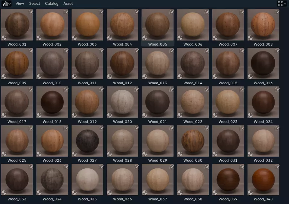 Wood PBR Material Asset Pack 40 4K Free 3D model_0