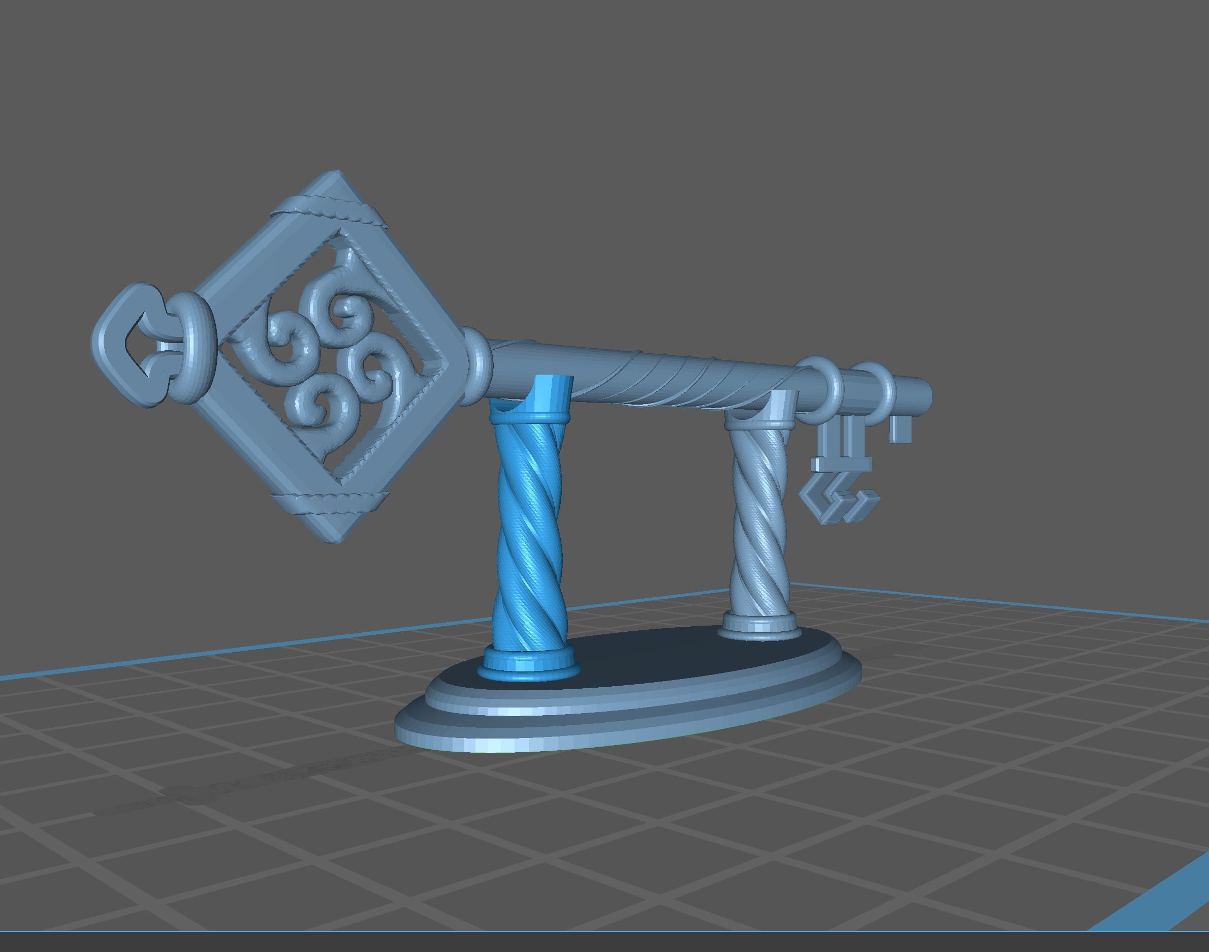 BAG END KEY - The Hobbit - STL 3D print model_6