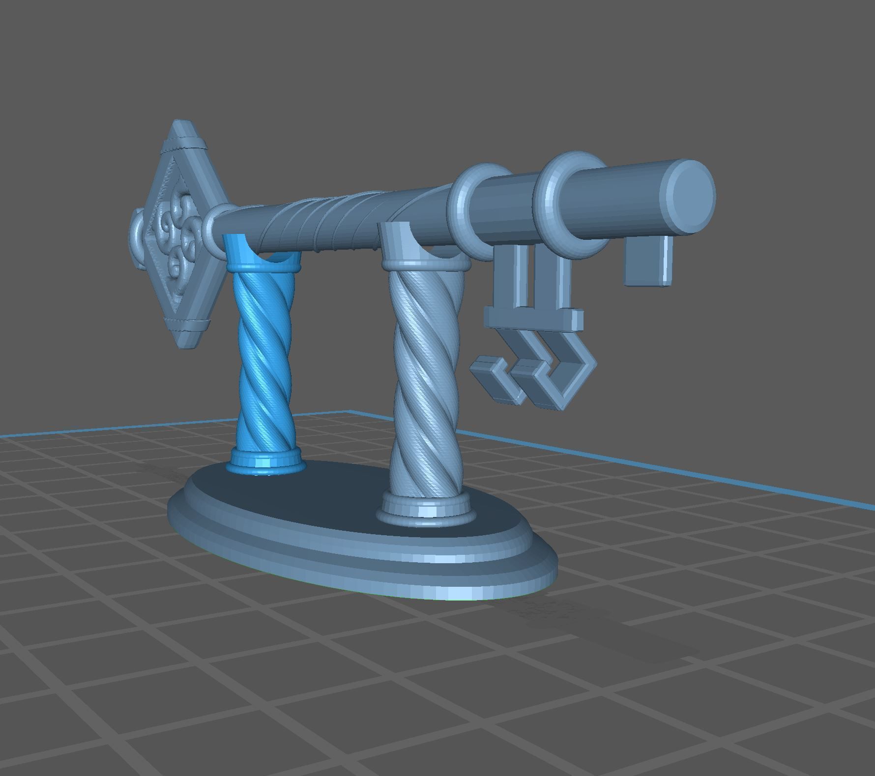 BAG END KEY - The Hobbit - STL 3D print model_5