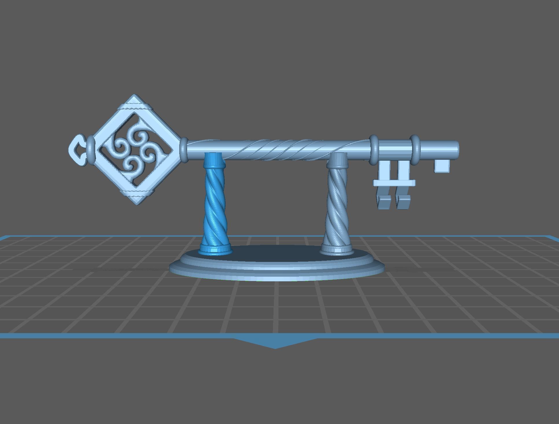 BAG END KEY - The Hobbit - STL 3D print model_4