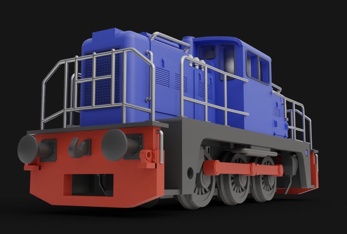Janus Locomotive Miniature Toy 3D print model_2