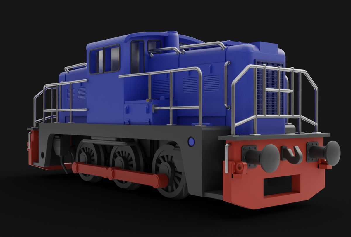 Janus Locomotive Miniature Toy 3D print model_1