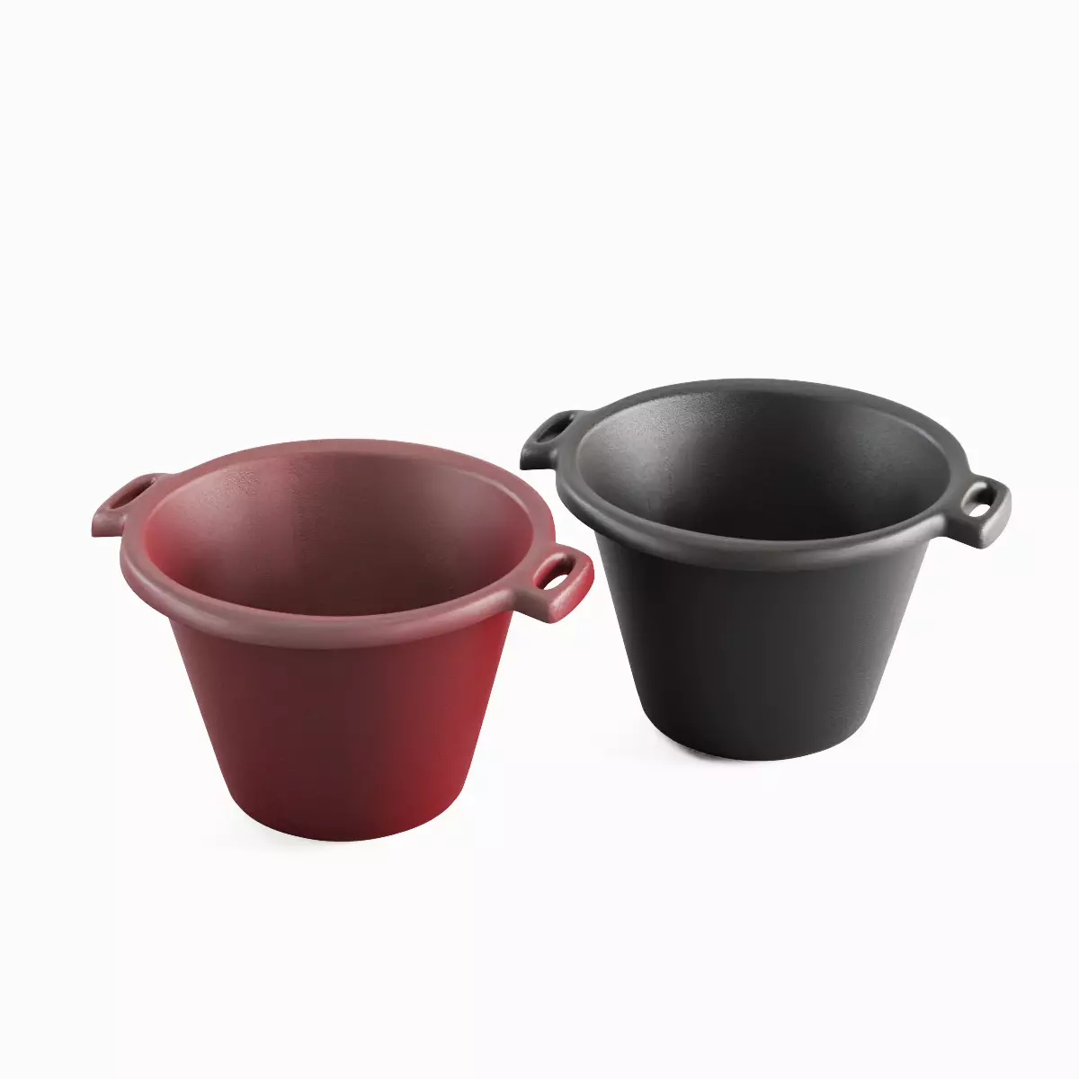 Plastic Basin with Holder 03 3D model_0