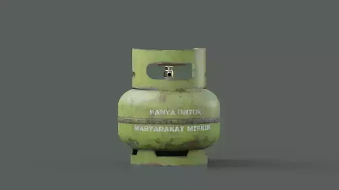 Gas Melon Low-poly 3D model