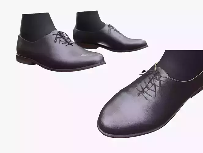 Business Shoes 33 - All MH Bodies - UE5 Skeletons - Rigged Low-poly 3D model