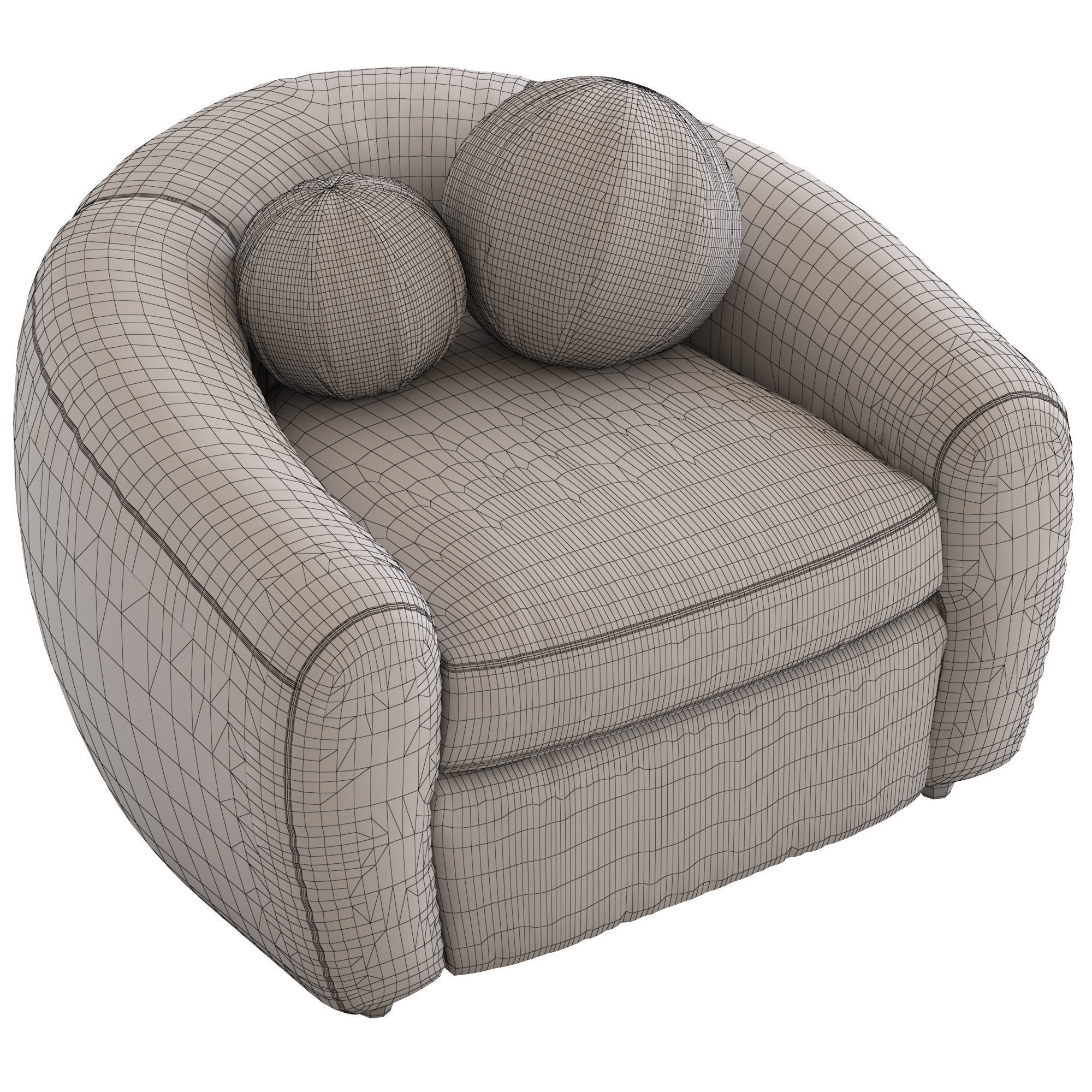 Coco Republic CR Essentials Atelier Armchair 3D model_6