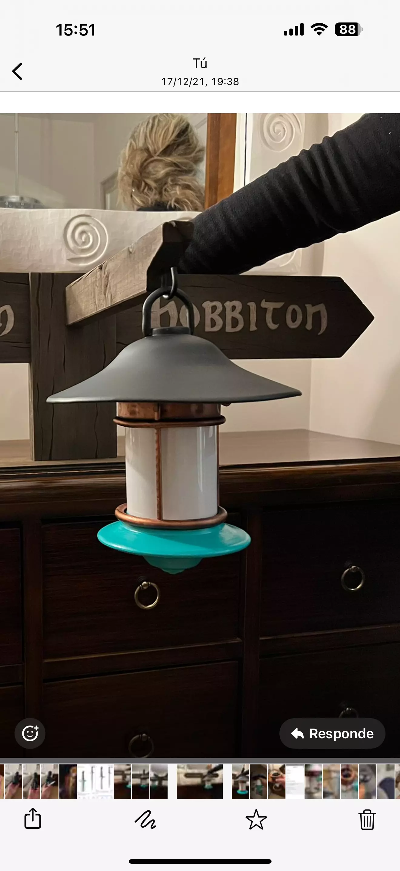 BILBO BOLSON - Entrance Lamp - STL 3D print model_0
