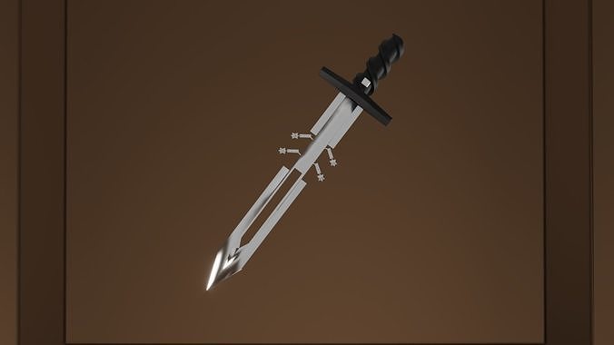 Sword R Low-poly 3D model
