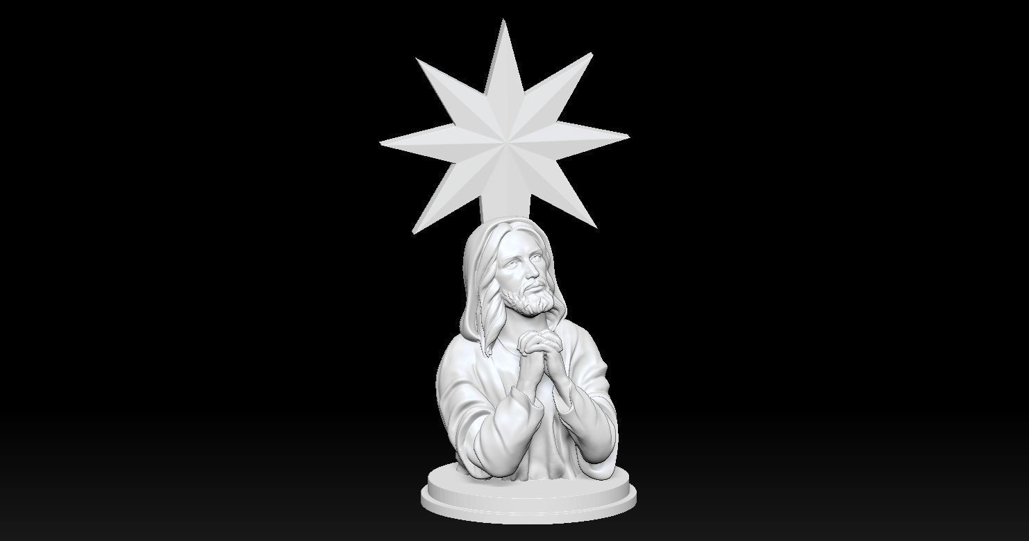 Statue of Jesus praying 2 3D print model_8