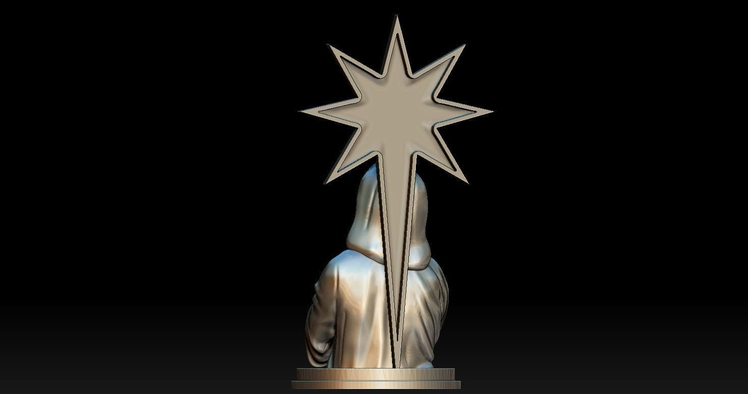 Statue of Jesus praying 2 3D print model_19