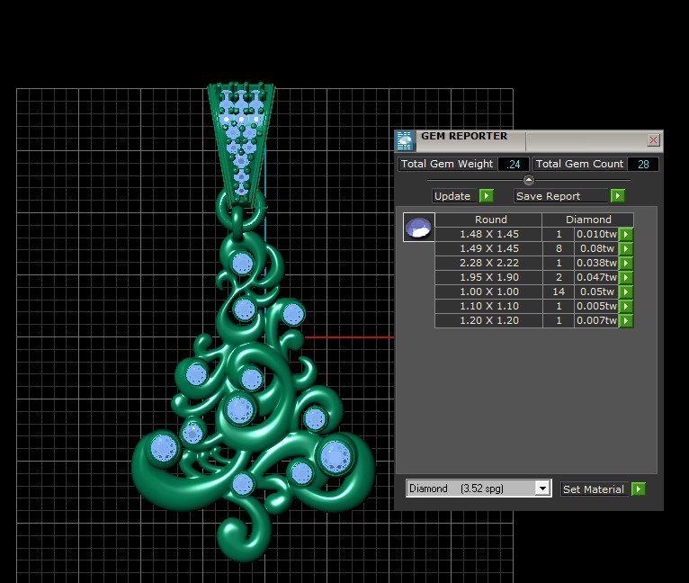 GOLDEN CHRISTMAS THEME PENDANT 3D PRINTABLE MODEL 3D print model_5
