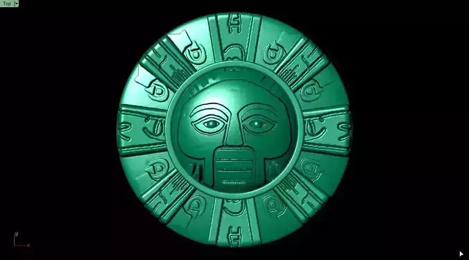 Mexican Inca 005 3D Print SOlid Model