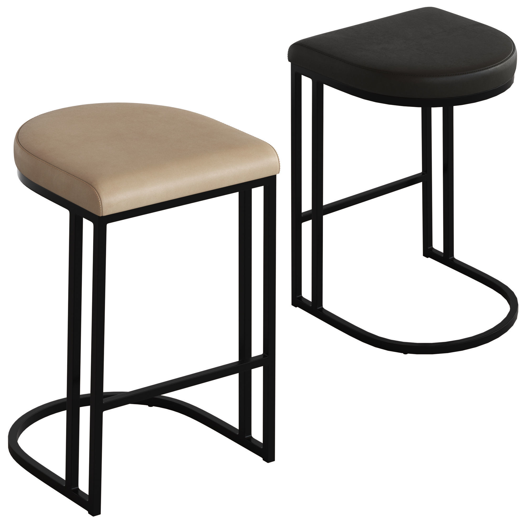 Coco Republic Julio Barstool 3D model_2