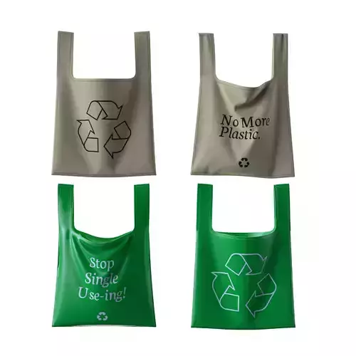 3 Plastic Bag Hanging - Reusable Bag - Tote Bag