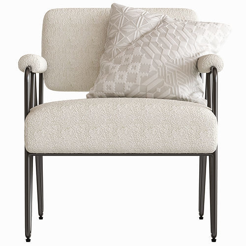 COCO REPUBLIC Lydia Occasional Chair 3D model 3