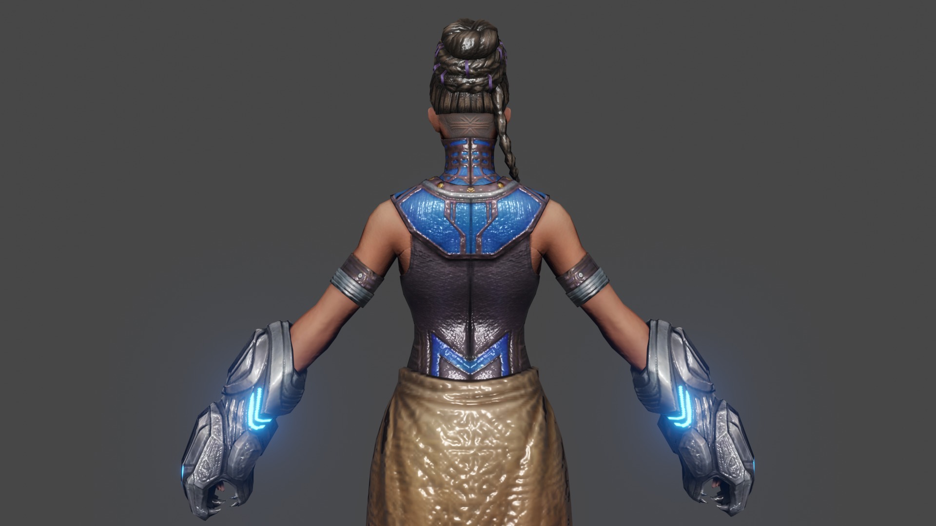 Shuri  Low-poly 3D model_5