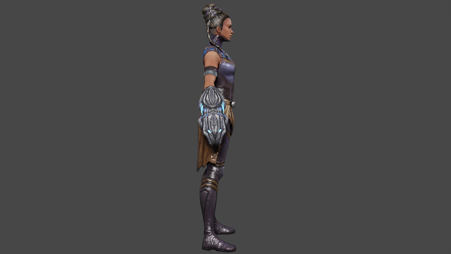 Shuri  Low-poly 3D model_2