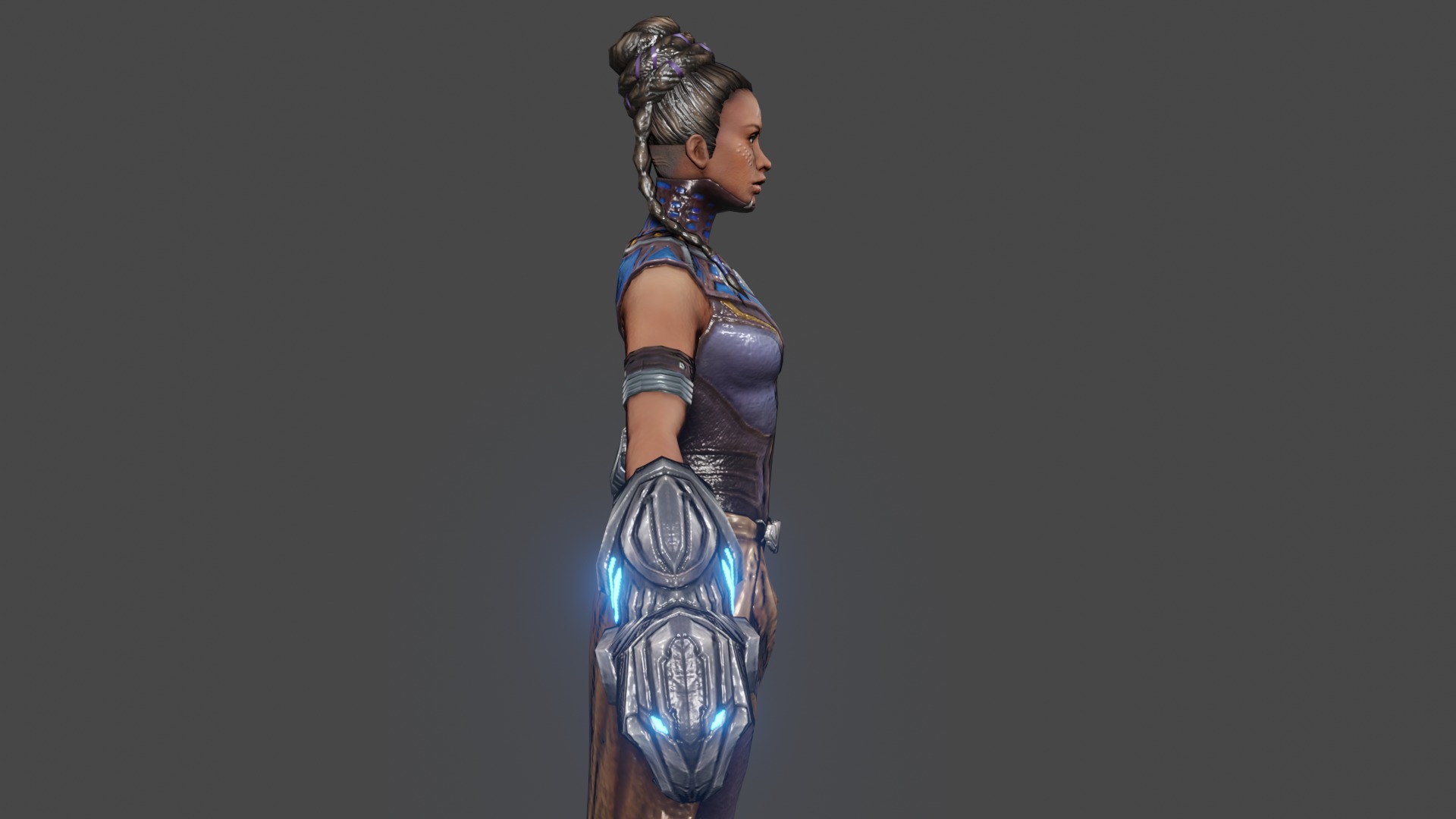 Shuri  Low-poly 3D model_3