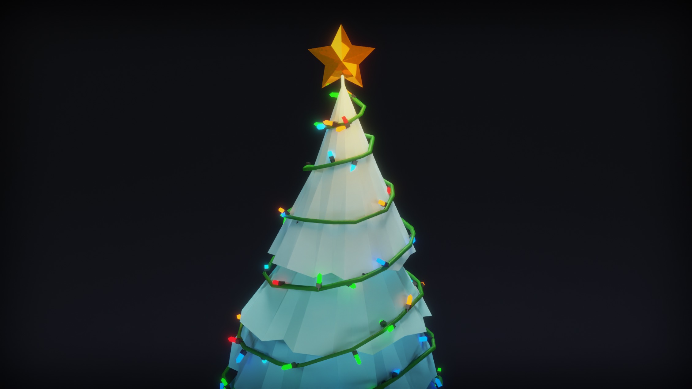 Low Poly Christmas Trees Free low-poly 3D model_3