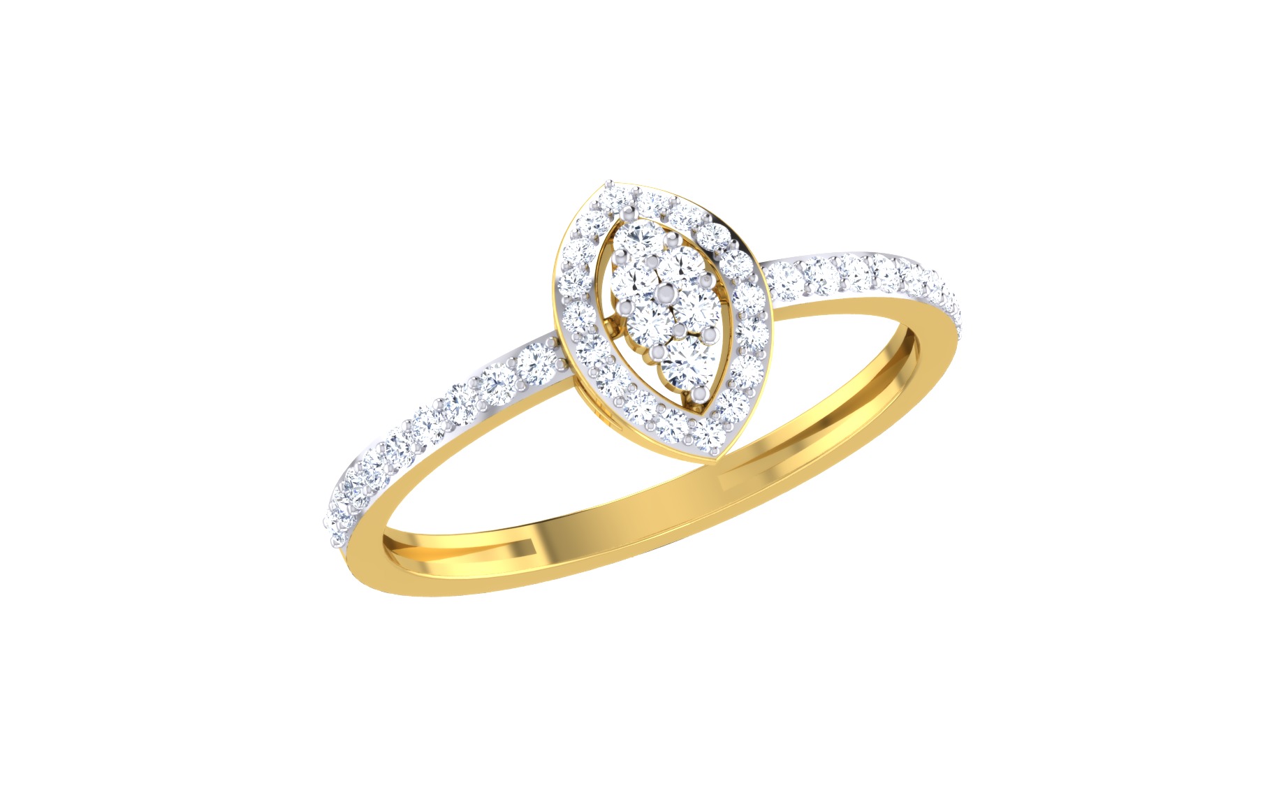 Women Ring Render 3dm STL OBJ FBX Details 3D print model_1