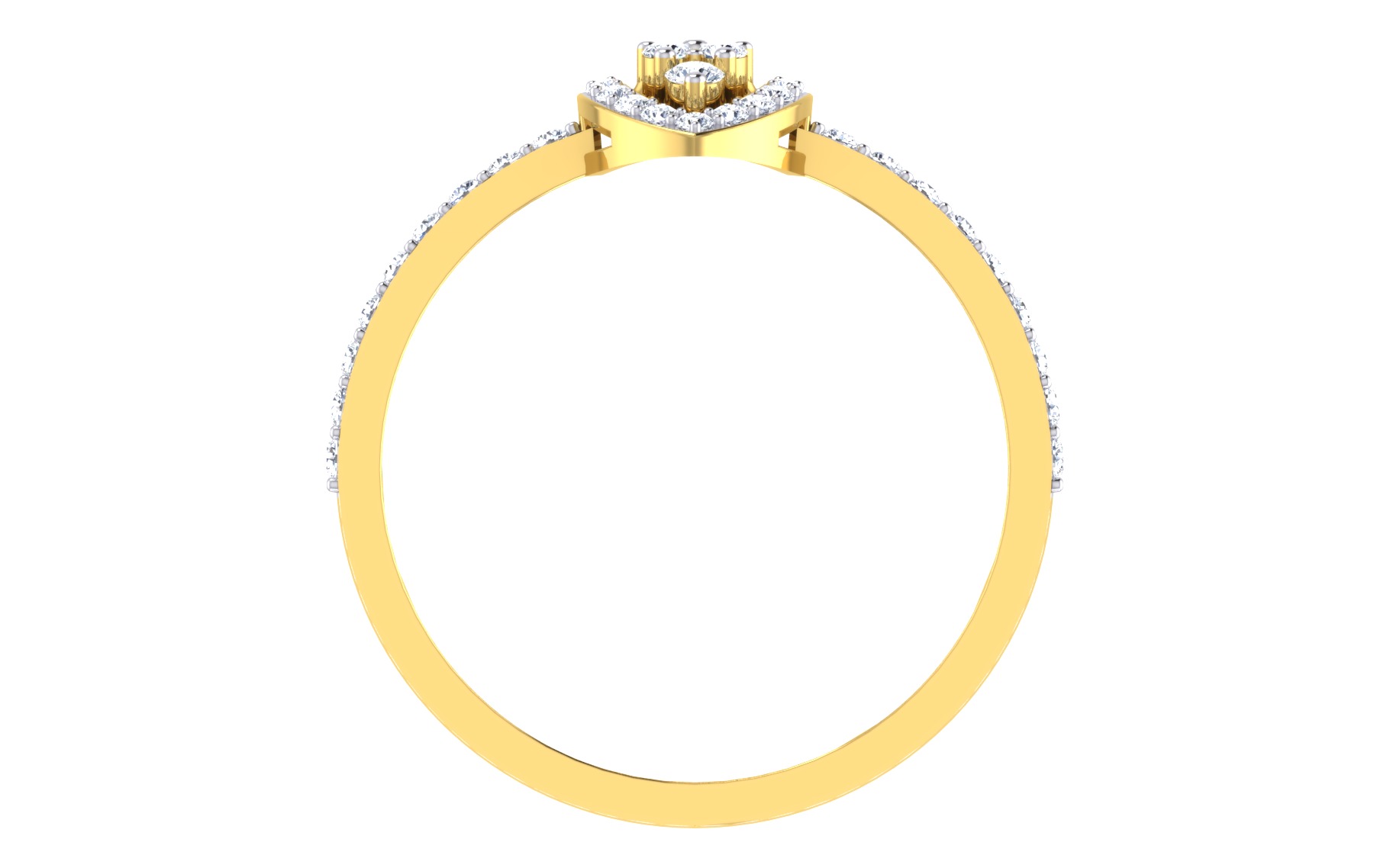 Women Ring Render 3dm STL OBJ FBX Details 3D print model_4