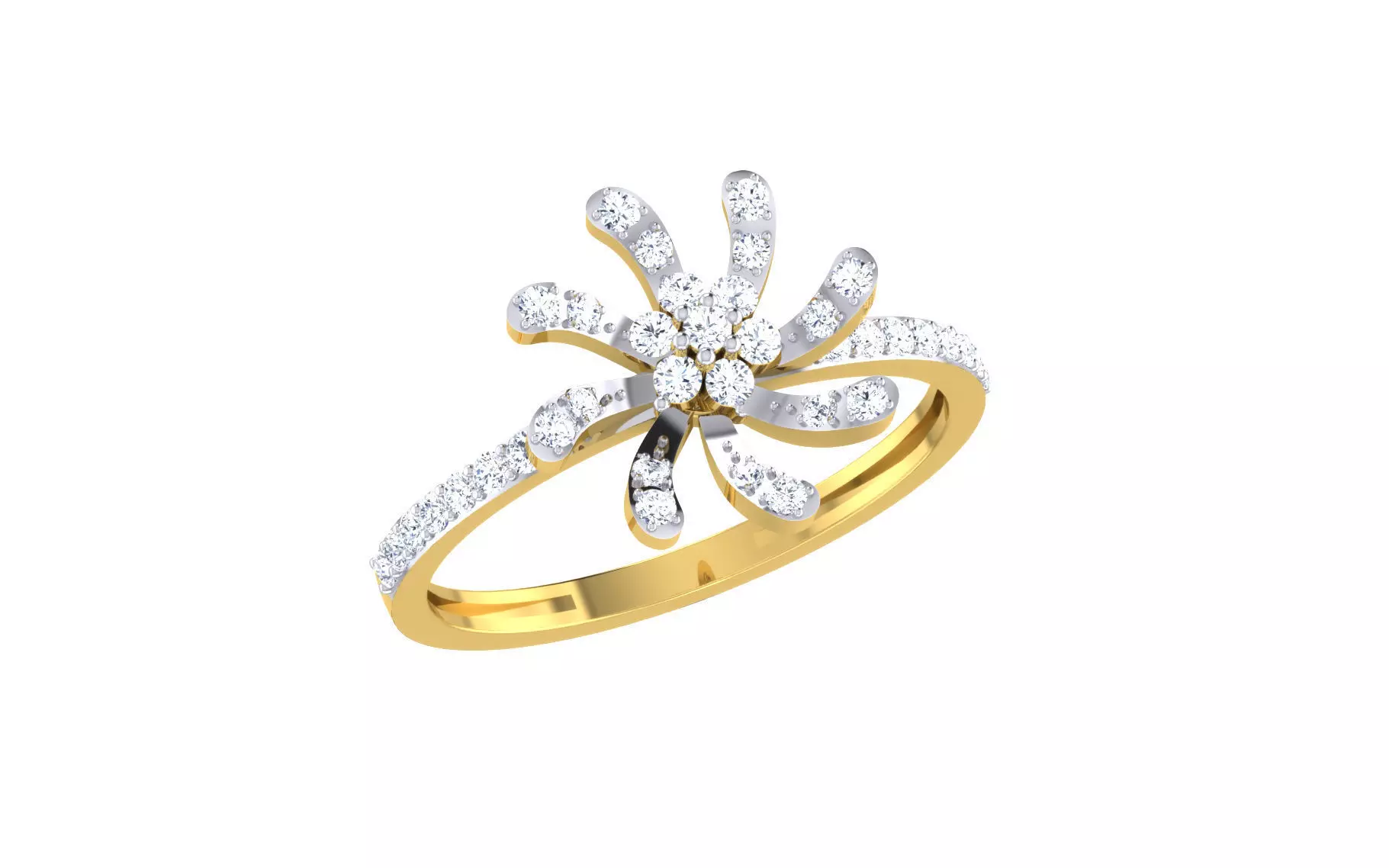 Women Ring Render 3dm STL OBJ FBX Details 3D print model