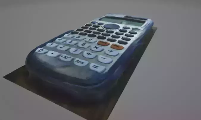 3d scanned calculator model