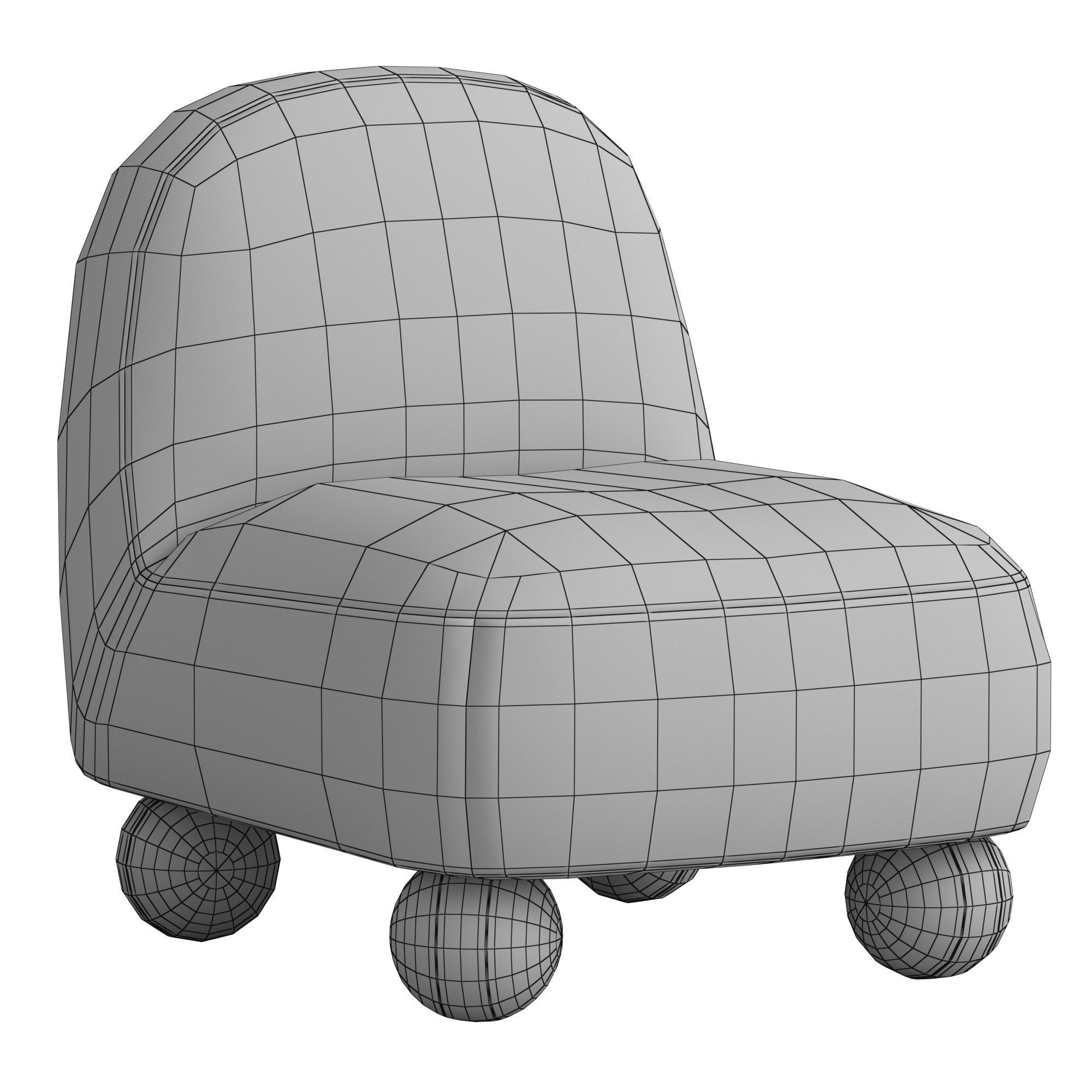Coco Republic Nokita Outdoor Occasional Chair 3D model_5