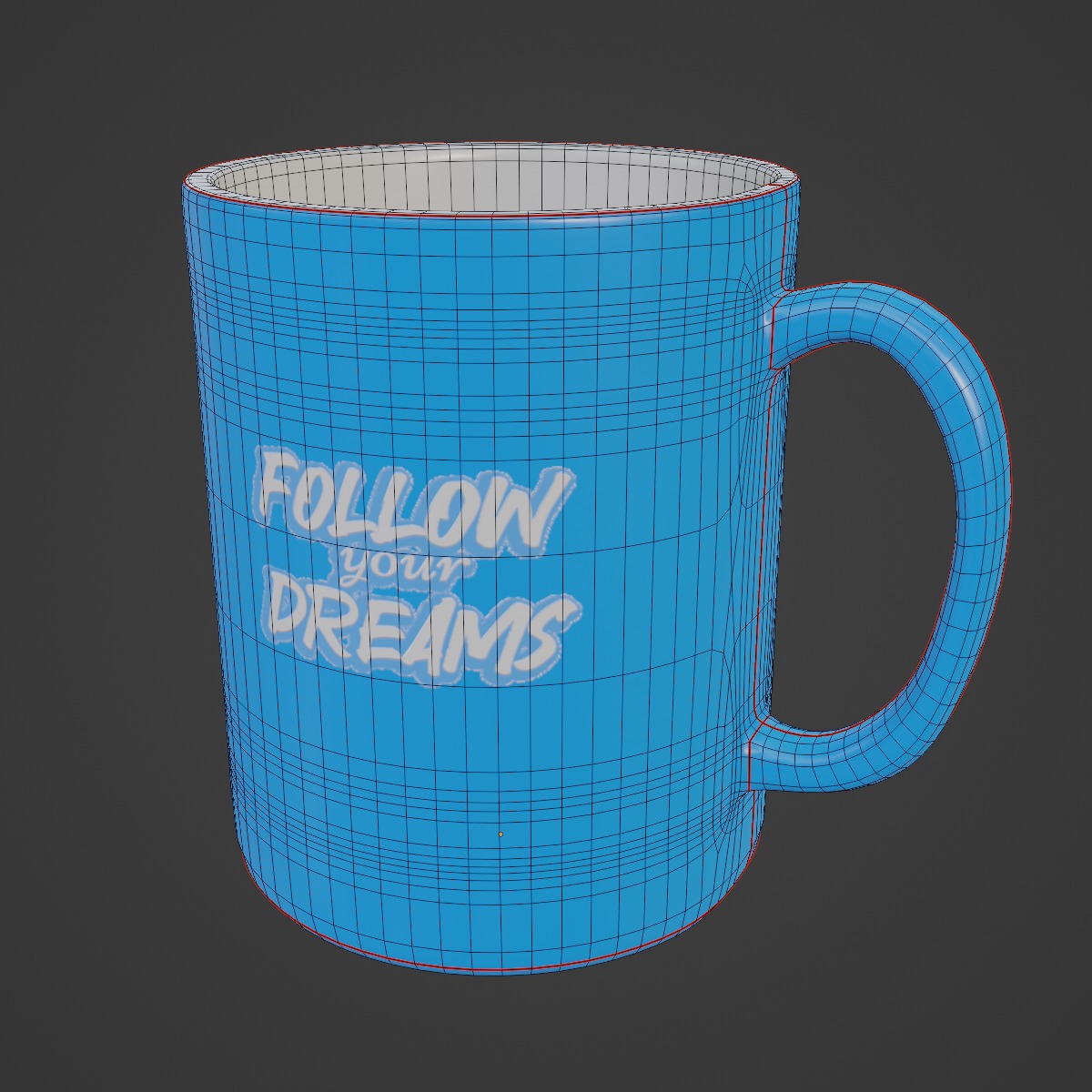 Coffee Cup 01 Low-poly 3D model_6