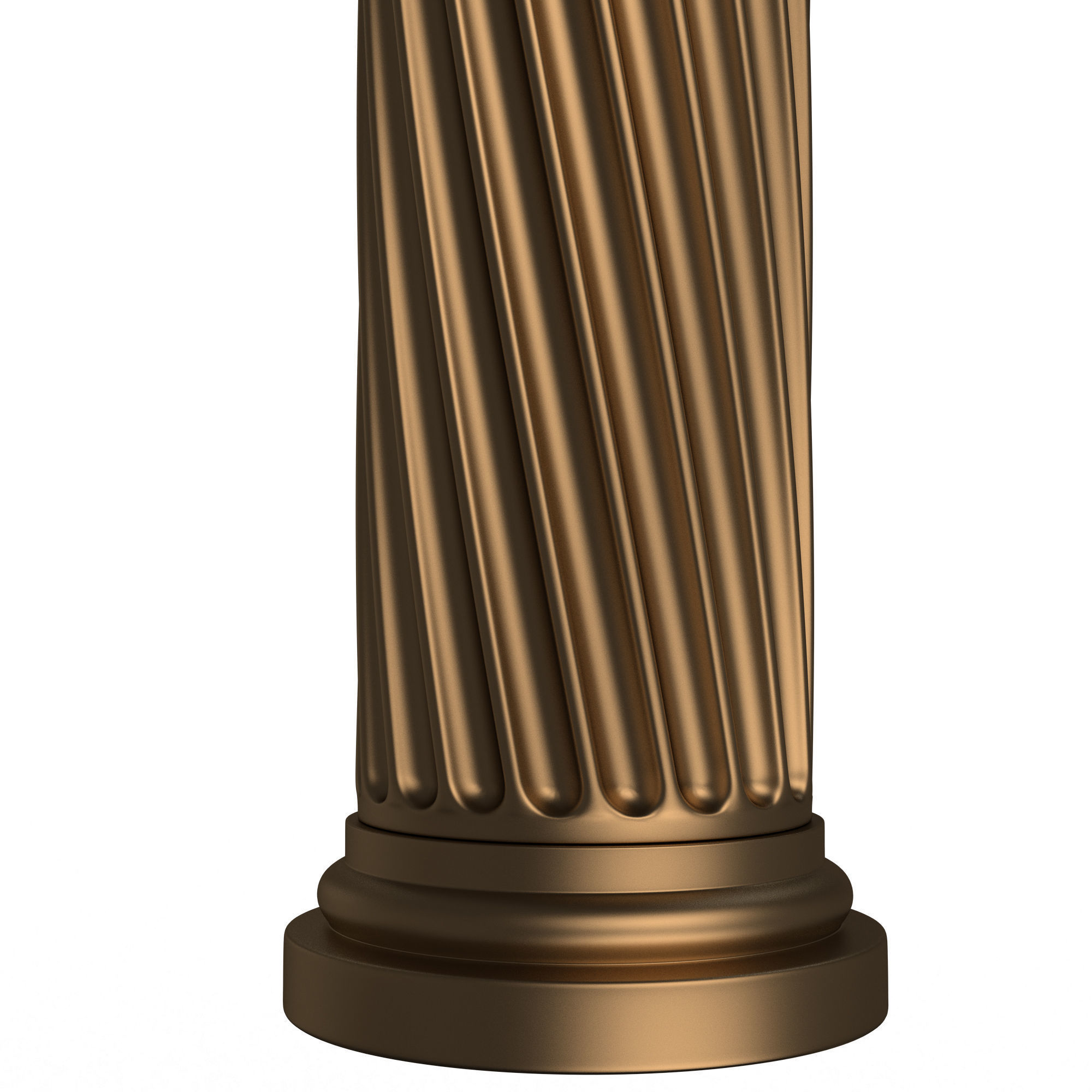 Column Capital 1404 Low-poly 3D model_4