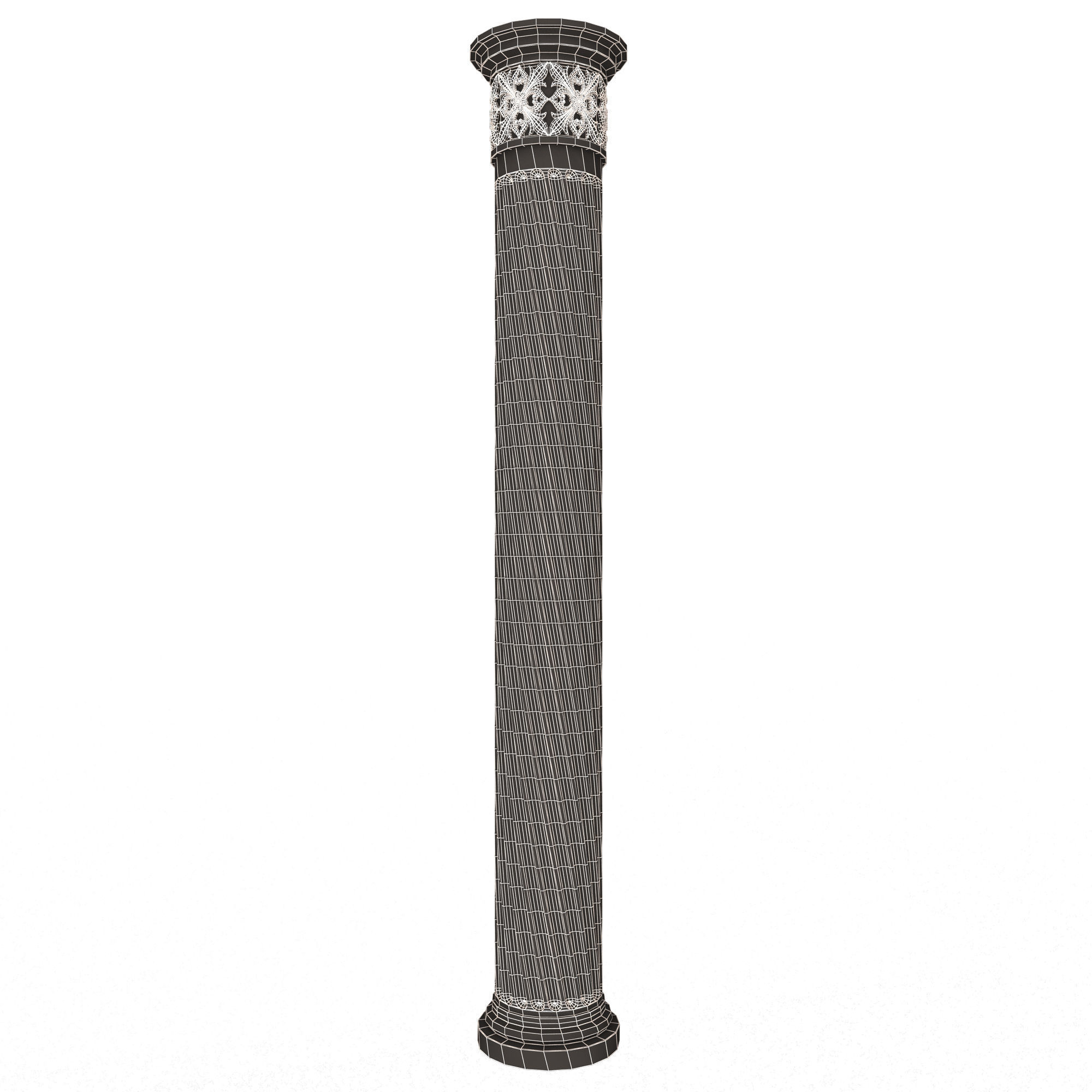 Column Capital 1404 Low-poly 3D model_16