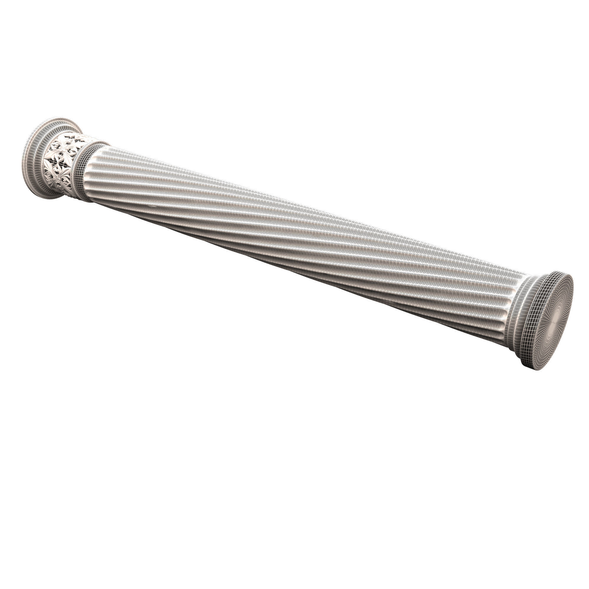 Column Capital 1404 Low-poly 3D model_15