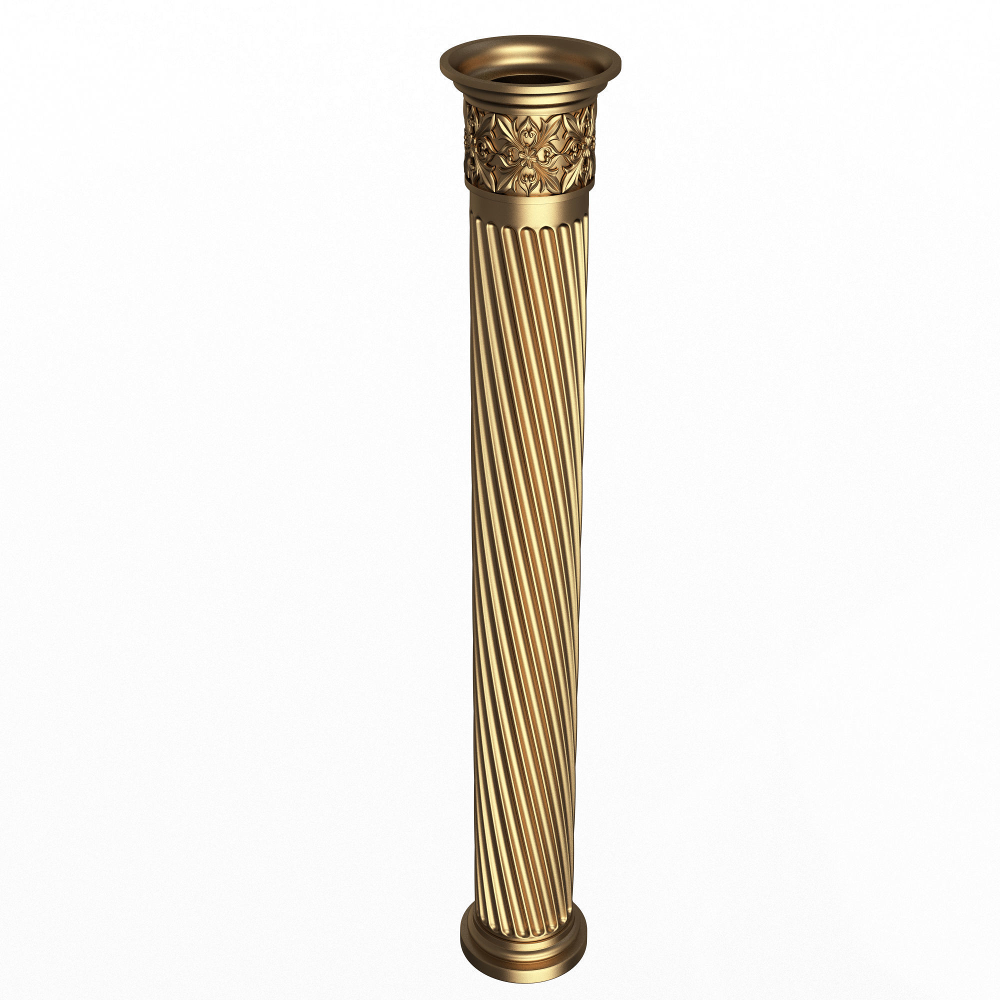 Column Capital 1404 Low-poly 3D model_2