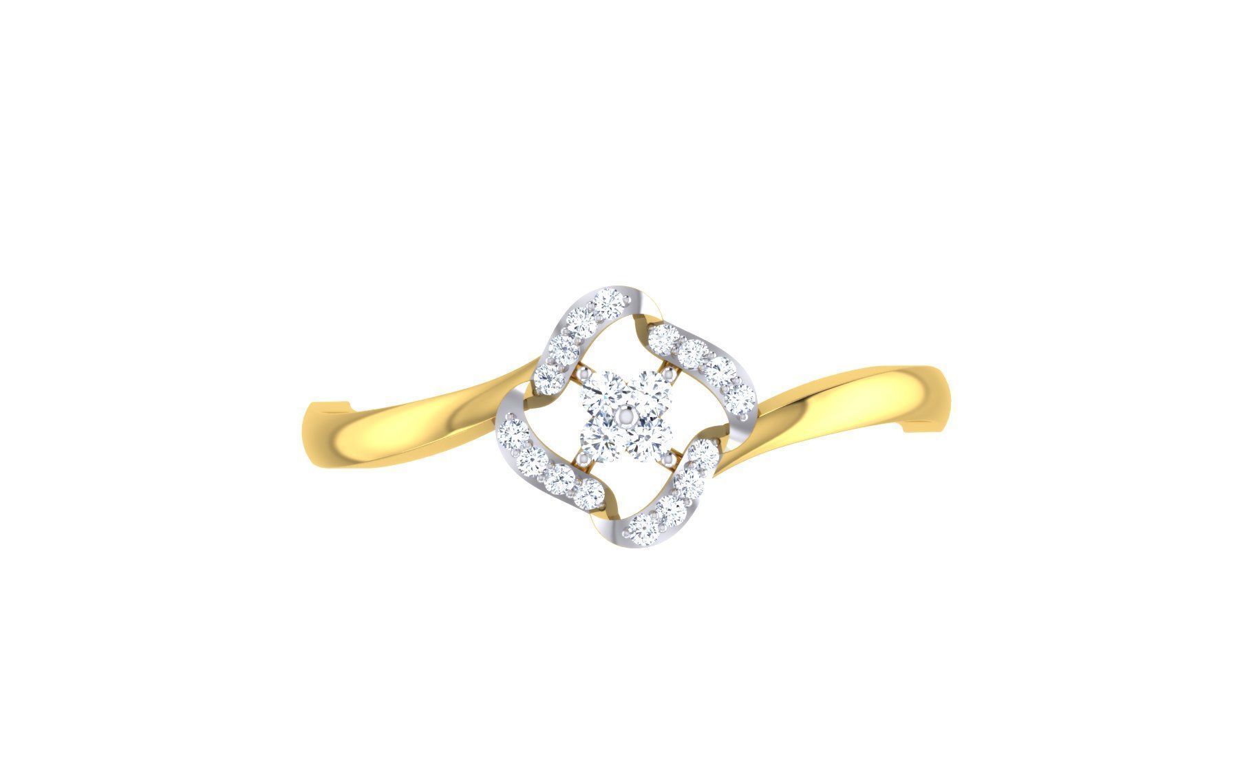 Women Ring Render 3dm STL OBJ FBX Details 3D print model_7