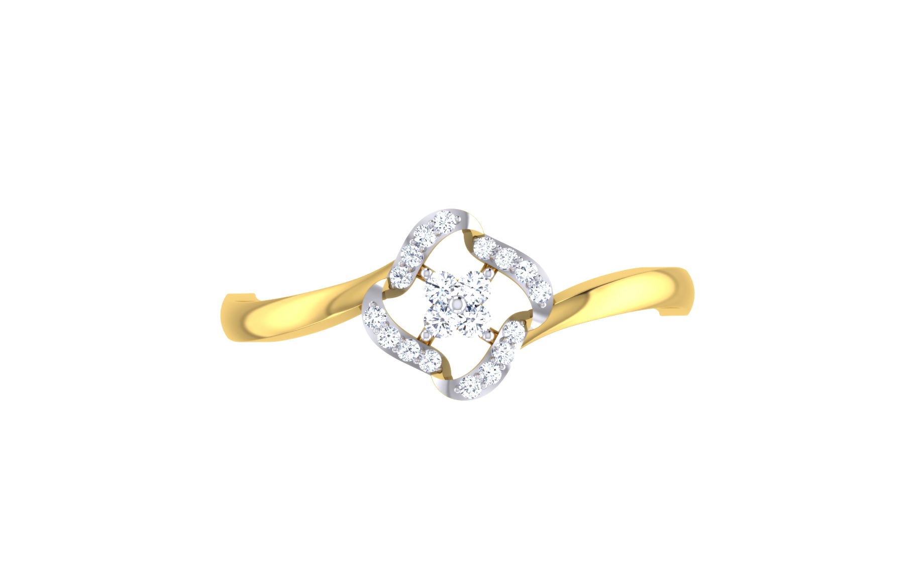 Women Ring Render 3dm STL OBJ FBX Details 3D print model_2