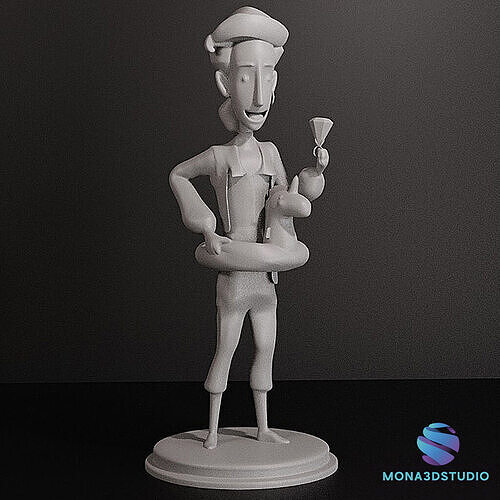 guybrush threepwood monkey island 3 3D print model