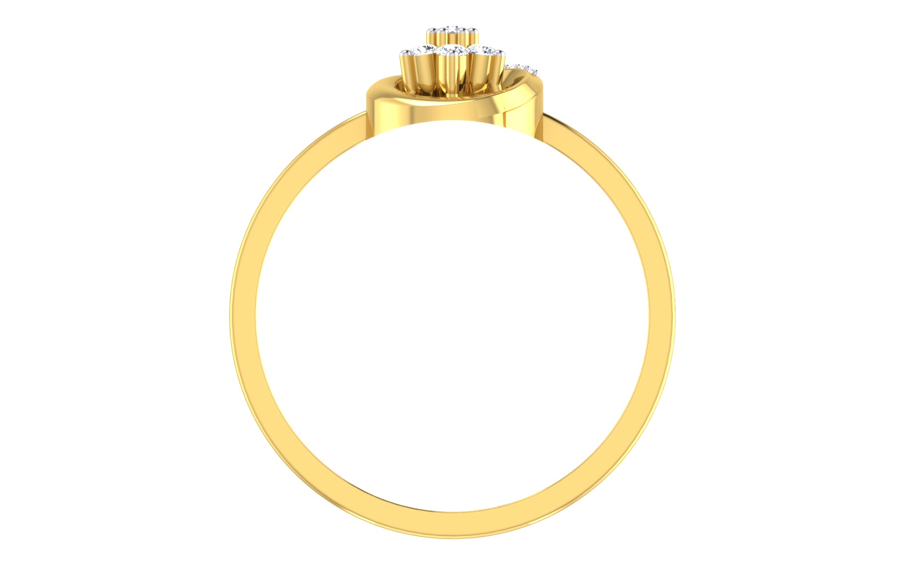 Women Ring Render 3dm STL OBJ FBX Details 3D print model_4