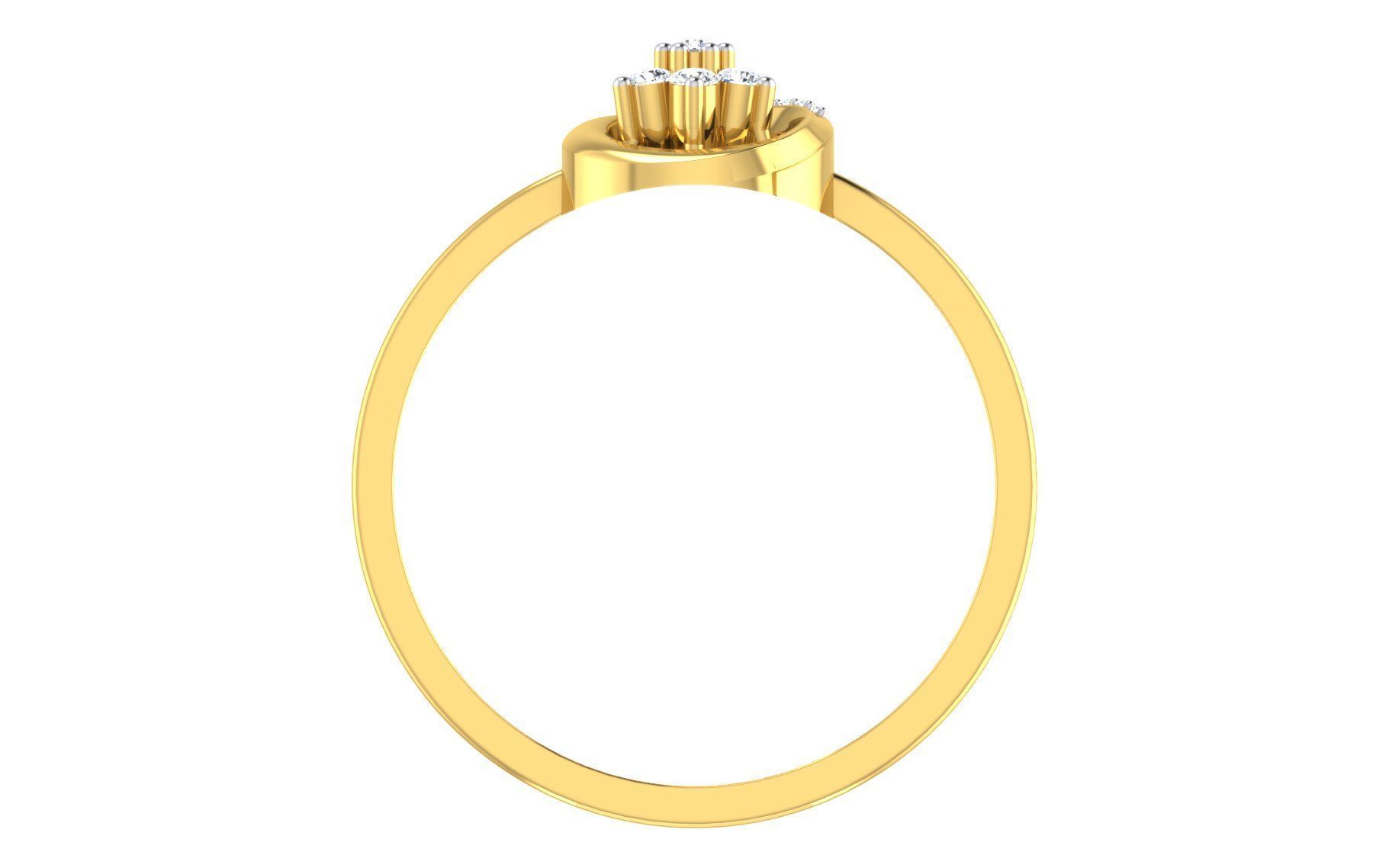 Women Ring Render 3dm STL OBJ FBX Details 3D print model_3