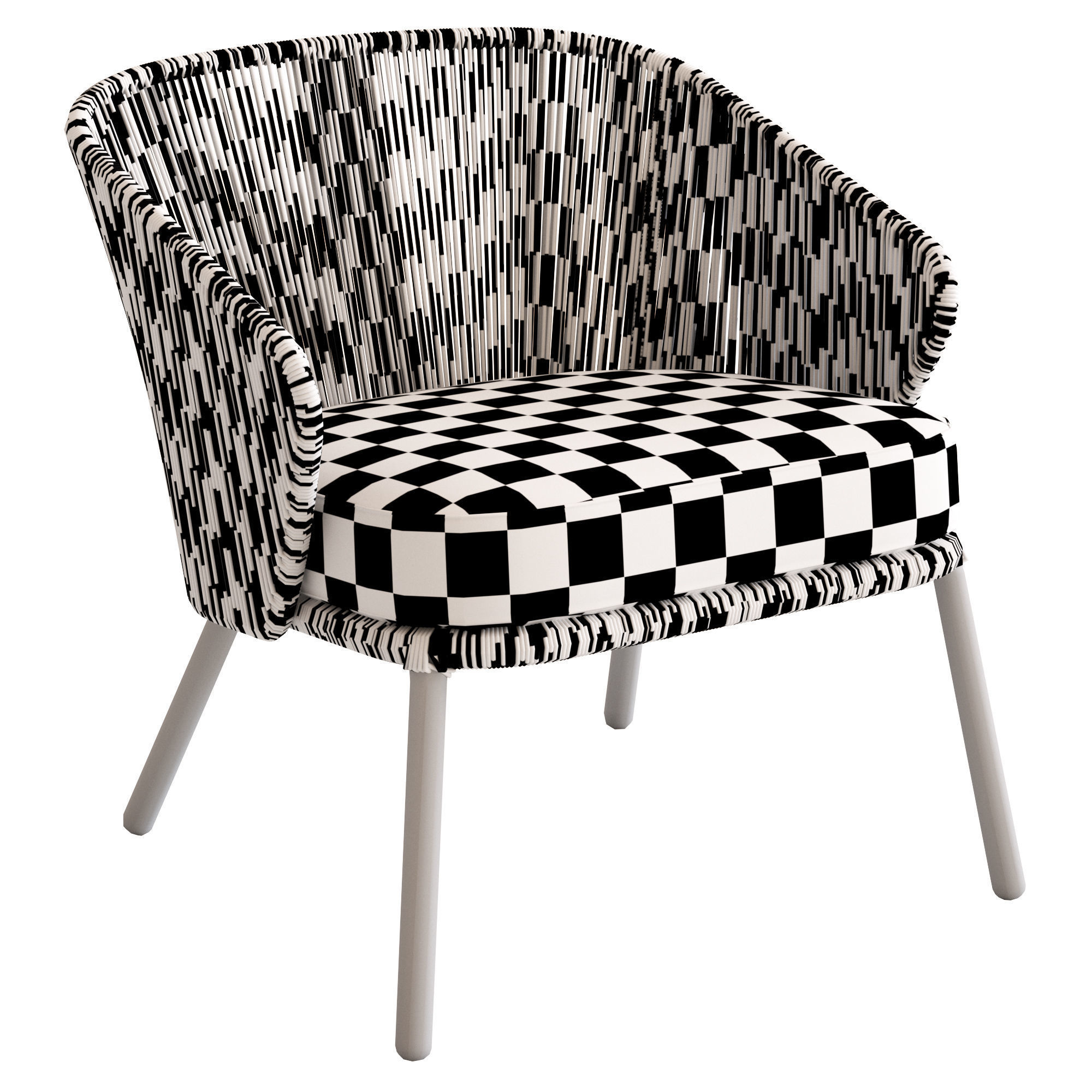 Coco Republic Paros Outdoor Lounge Chair 3D model_8