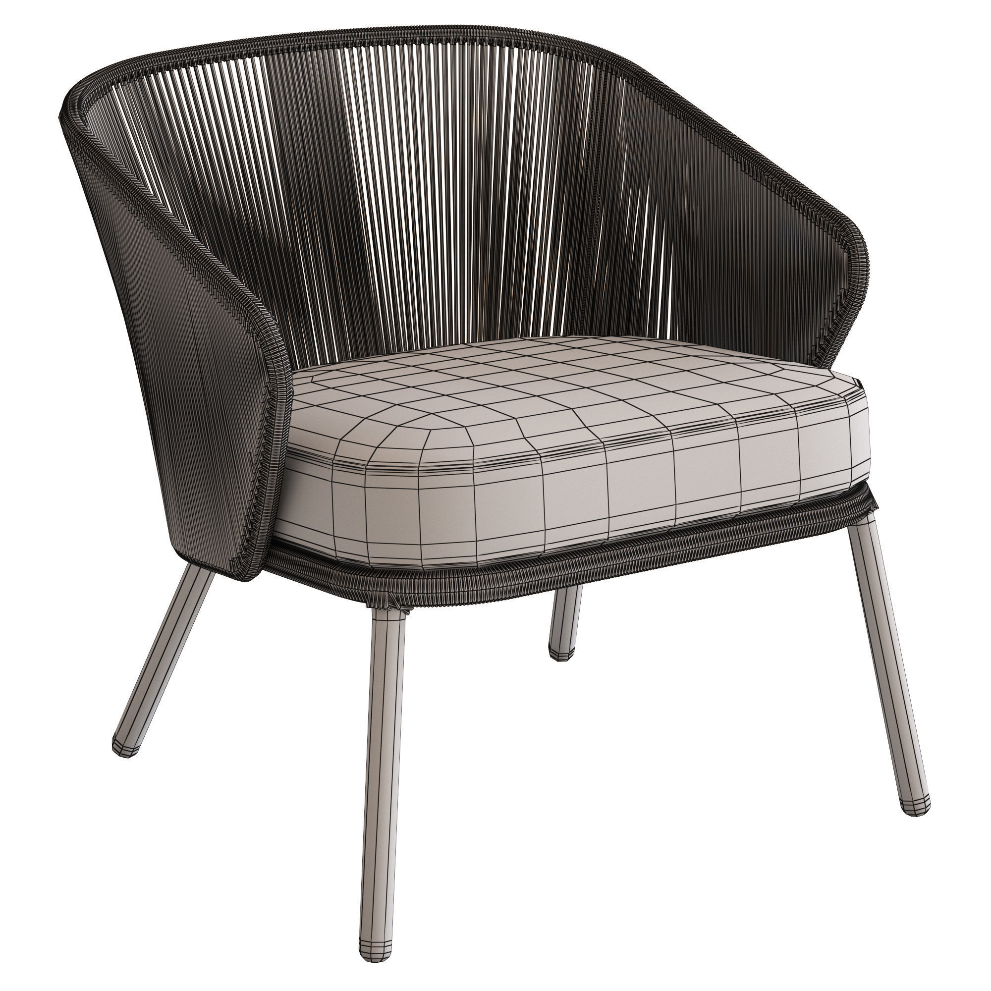 Coco Republic Paros Outdoor Lounge Chair 3D model_7