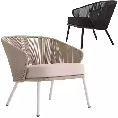 Coco Republic Paros Outdoor Lounge Chair 3D model