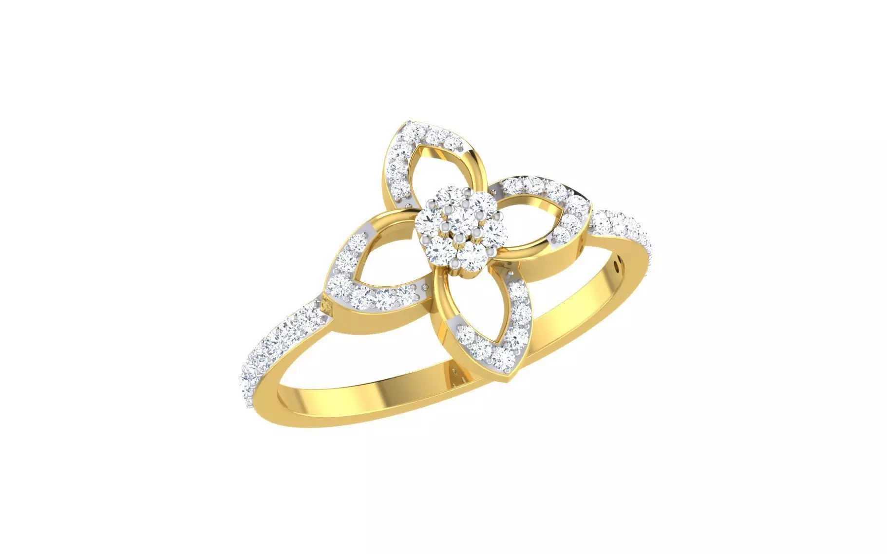 Women Ring Render 3dm STL OBJ FBX Details 3D print model_0