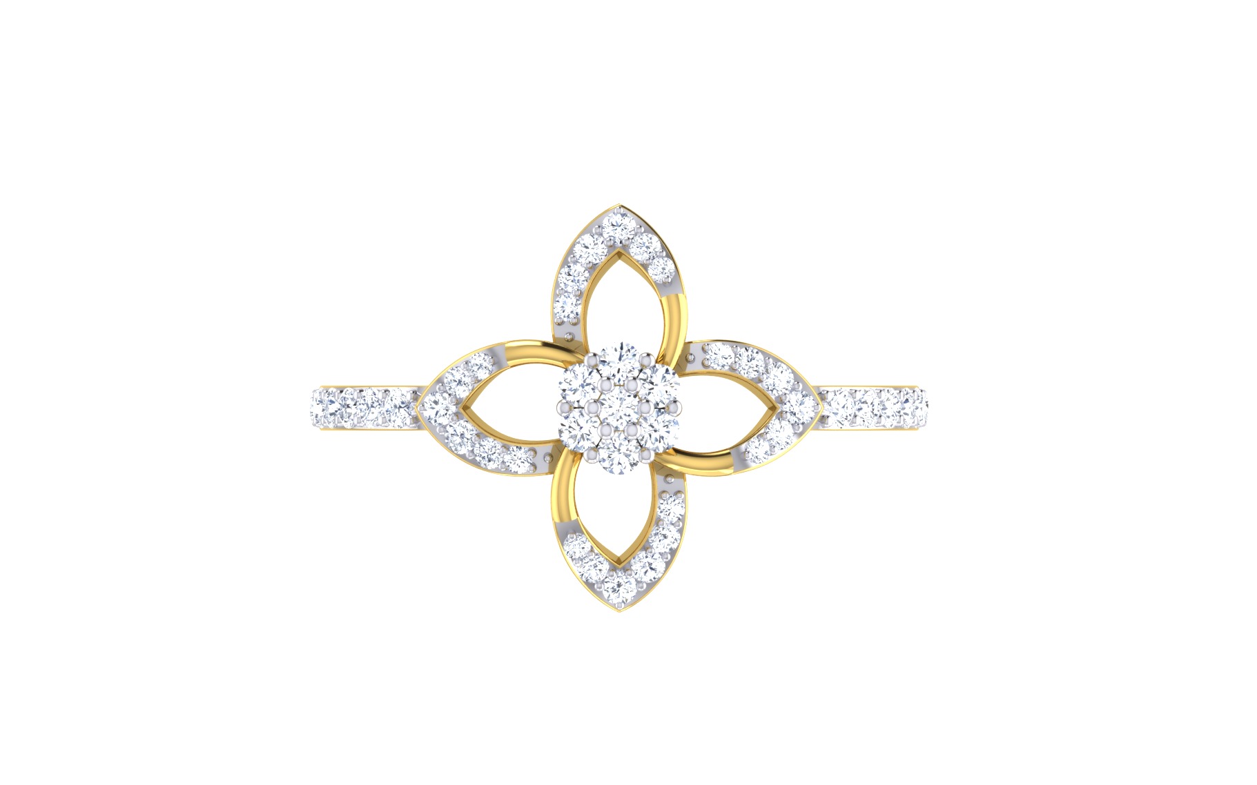 Women Ring Render 3dm STL OBJ FBX Details 3D print model_2